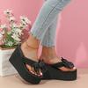 Casual Flip Flops For Women With Thick Sole And Nonslip Tpr Bottoms For Beach And Pool Use