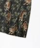 OUTSTANDING Hawaiian Open Collar Half Shirt Bamboo Tiger_Black