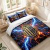 Bedding Set 1 Duvet Cover 2 Pillowcases AC Milan Print Bedroom Home Decoration