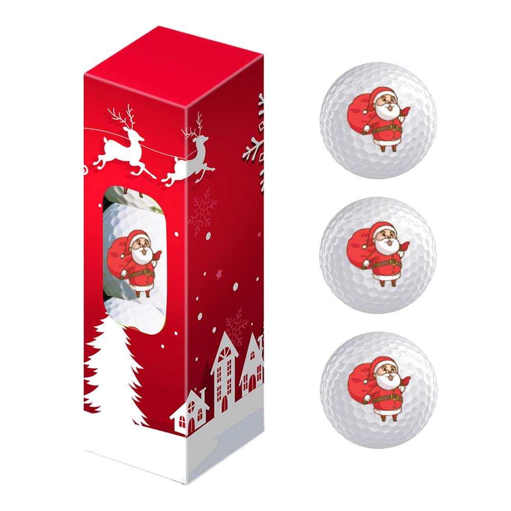 

3Pcs/Set Santa Claus Funny Golf Balls Gift Set Hilarious Novelty Golf Ball Fun Golf Accessories & Decor With Bright Red Gift Box оливковий