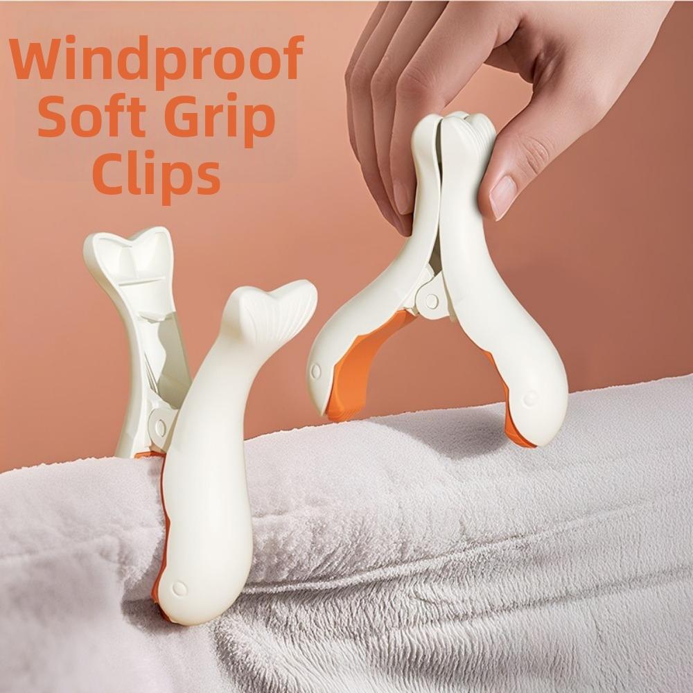 2/3pcs Windproof Clothes Peg Pins Plastic Quilt Shark Clamps Laundry Drying Clips Beach Towel