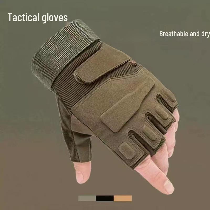 Black Eagle Tactical Gloves Full & Half Finger, Non-Slip, Wear-Resistant, for Men & Women - Ideal for Outdoor Sports & Cycling
