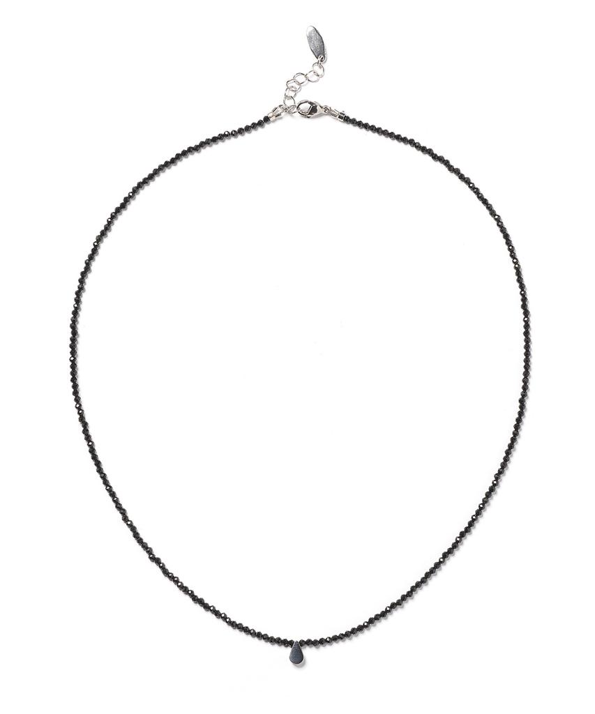 Polalita Shine Black Mini Necklace (Plt-Nl-029_Bk)
