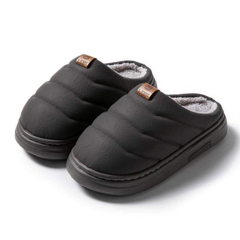 Under the Line Whole Cotton Slippers Women's New Winter Home Warmth Couple Plush Slippers Men