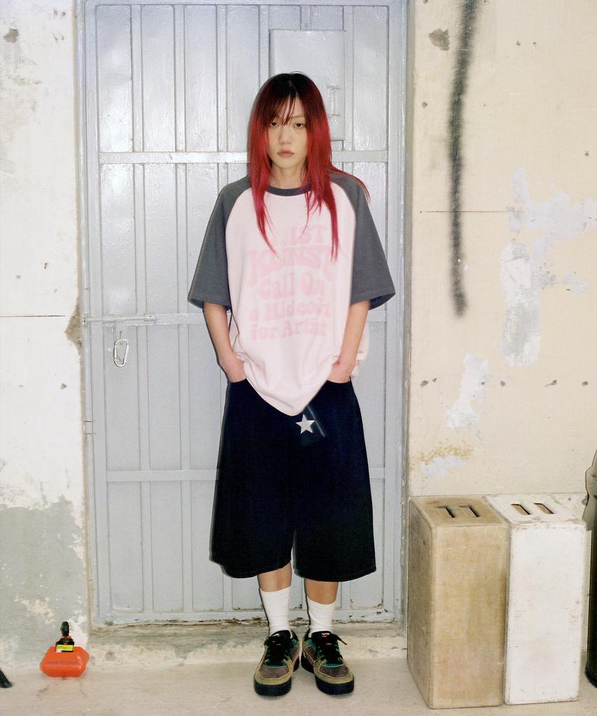 ISTKUNST Hideout Raglan Tee_Pink(Ik2Emmt503A)