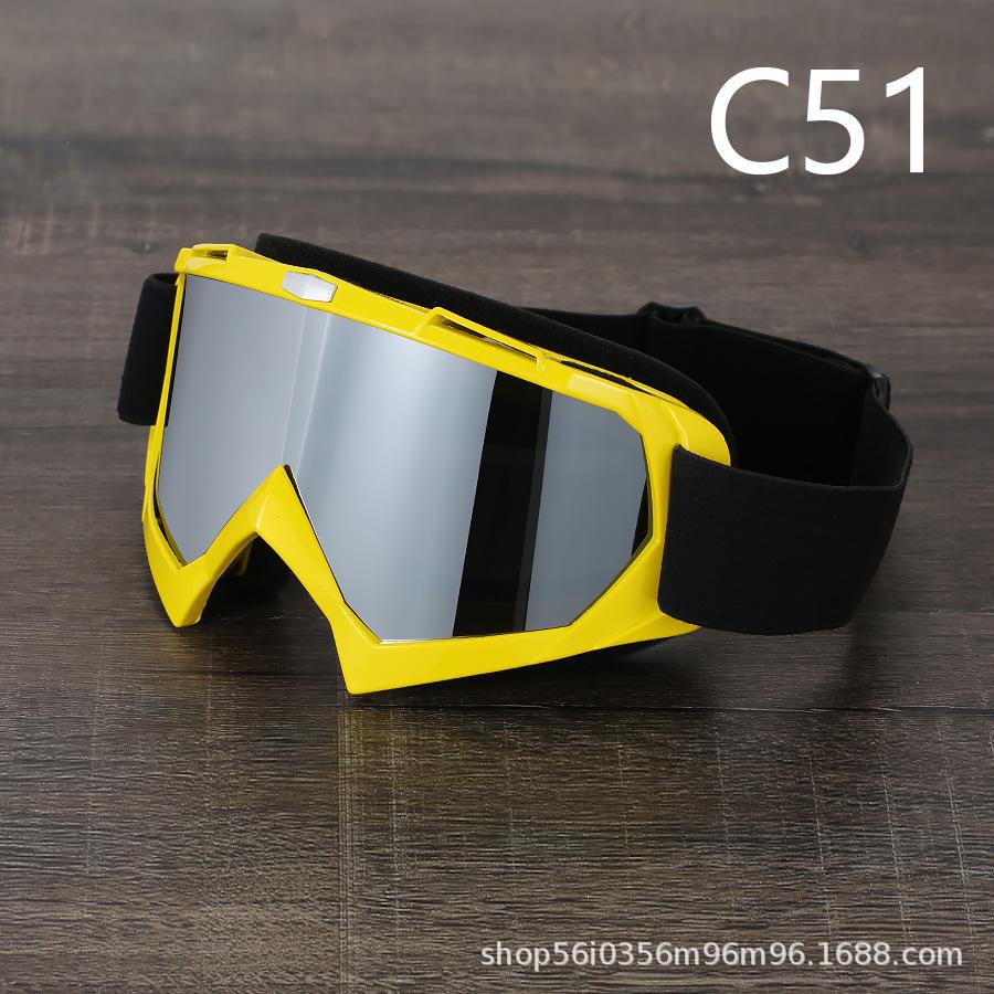 Painted Off-road Motorcycle Goggles, Retro Harley, Locomotive Outdoor Sports Riding Goggles, Ski Eyes