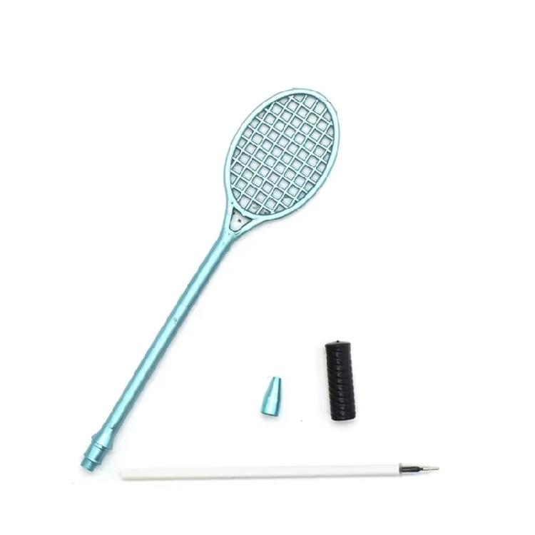 Miniature Tennis Racket Shaped Ballpoint Pen Practical Smooth Writing Pen Office School Supplies Drawing Stationery