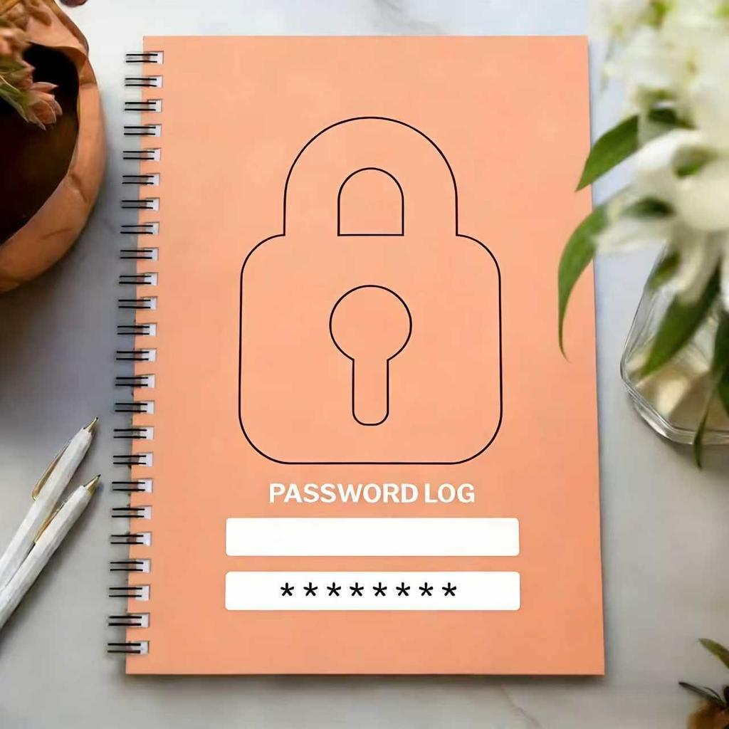Simple combination lock notebook coil book