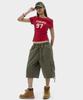 TAKEASY Vintage Washed Cotton Cargo Pants (Khaki)
