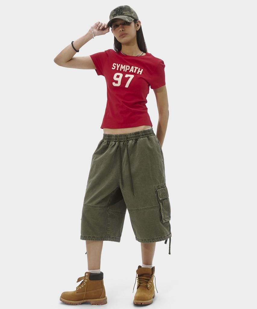TAKEASY Vintage Washed Cotton Cargo Pants (Khaki)