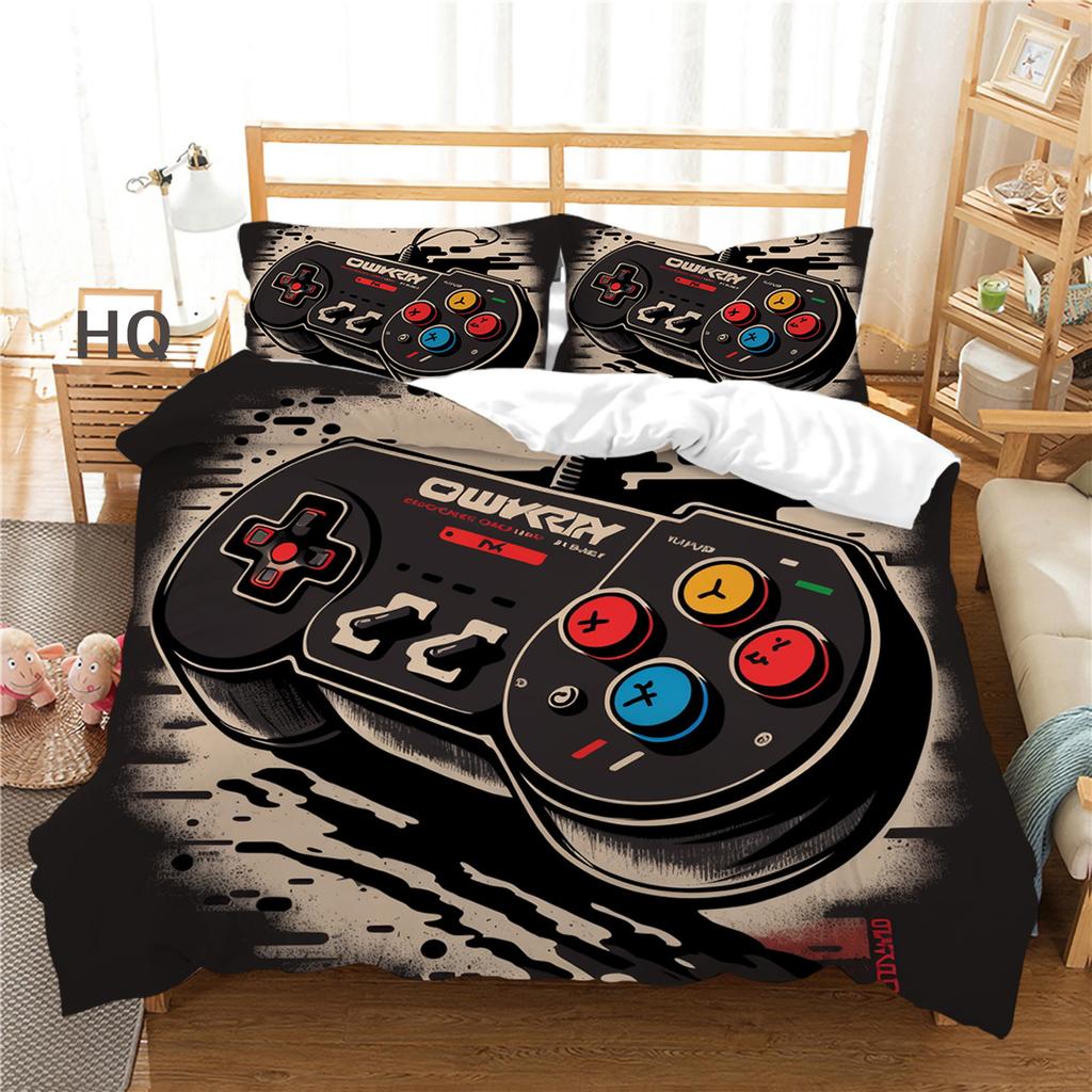 Bettbezug Kissenbezug Zwei- oder Dreiteiliges Spielkonsolen-Serie 3D Digitaldruck Polyester