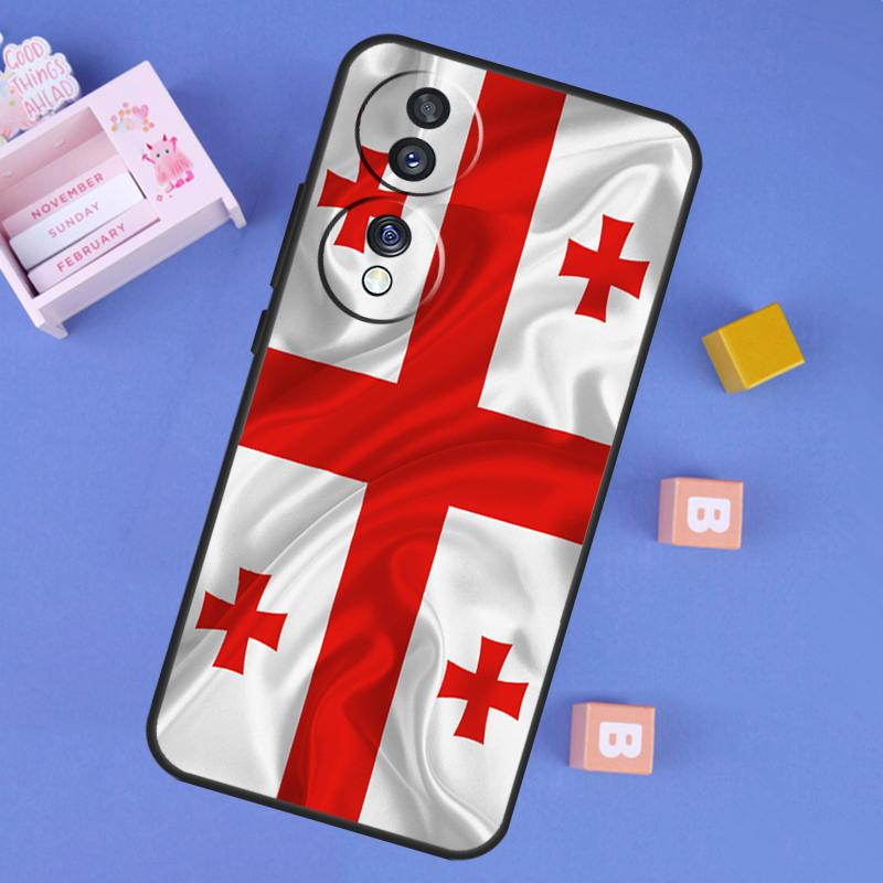 Georgia Flag Case For Honor Win RT 400 200 Pro 50 70 90 X9a X9b X9c X9d X8b X8c Magic 8 Pro 6 7 Lite Cover