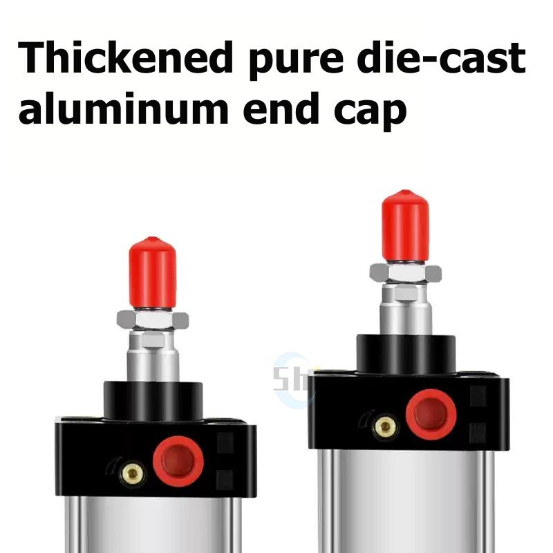 SC Standard Air Cylinder SC80/100/125/160mm Bore Small With Magnetic Pneumatic Cylinder Piston 300/400/500/600/800/1000mm Stroke
