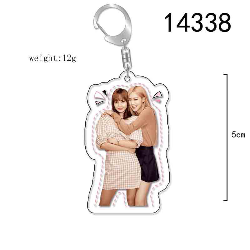 BLACKPINK Acrylic Double-Sided Keychain: Lisa, Jisoo, Jennie, Rosé