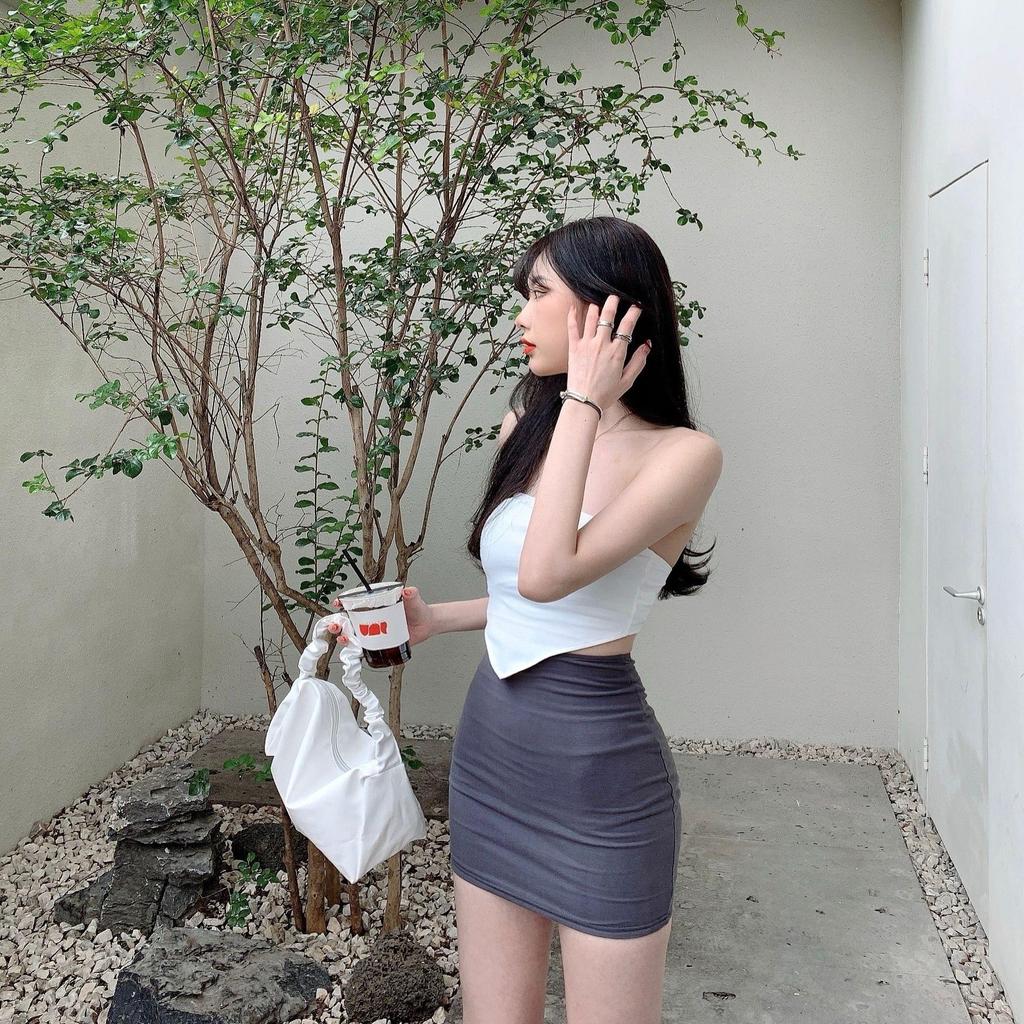 High Waist Slim Women's Summer Mini Skirt - Large Size, Anti-Exposure, Lightweight, Tight, and Ultra-Short.