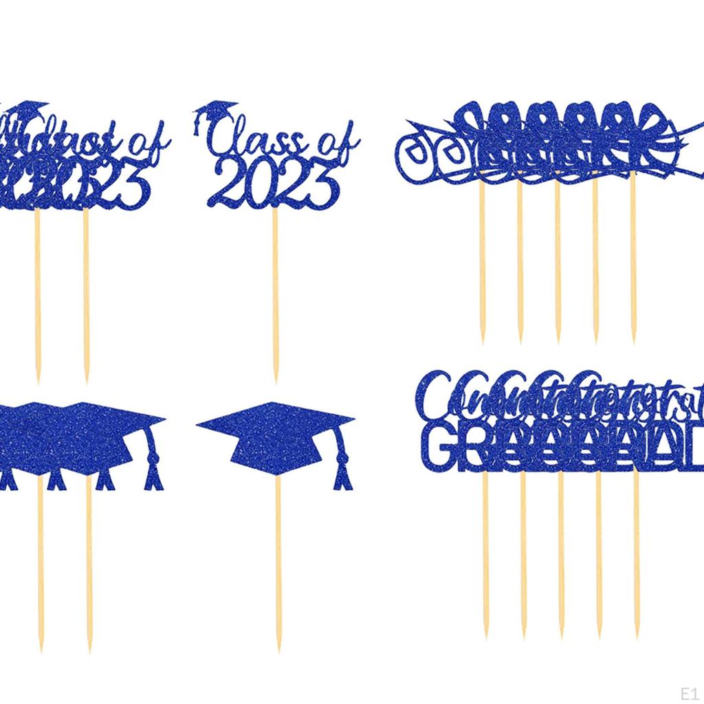24 Pieces Cap, Cupcake Picks, Cake Toppers Decorative Decoration, Party Supply, Baking