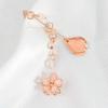 Cherry Blossom Elegant Sakura Asymmetric Earrings With Geometric Shape For Summer Fashion