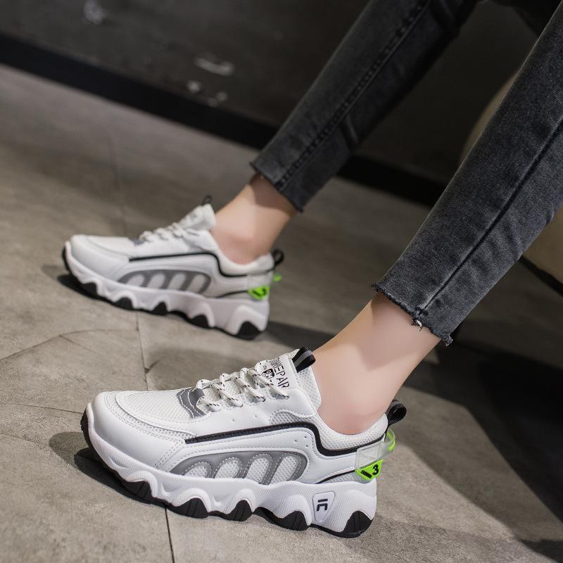 Модные женские кроссовки Осенняя мода Светоотражающие Повседневные Легкие Дышащие — фото 3