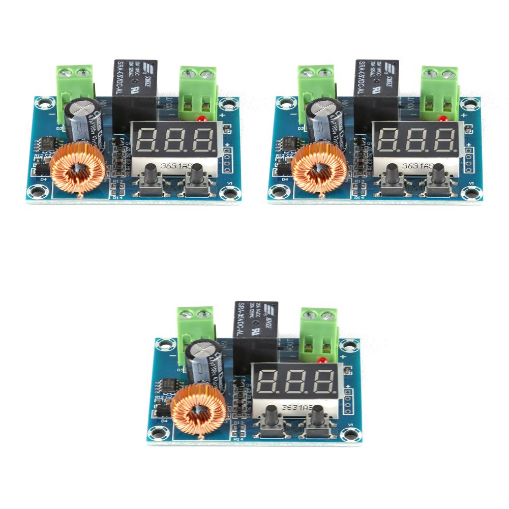 DC 6-60V Battery Low Voltage Disconnect Protection Replacement for Lithium Battery Undervoltage Protection Module 0.1 Accuracy