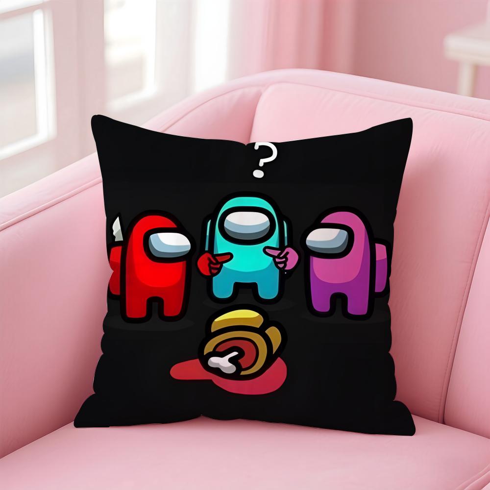A-Among U-Us Spiel Kissenbezug Bequem Wendbar Kissenhülle Ideal für Auto Sofa Schlafzimmer & Mehr