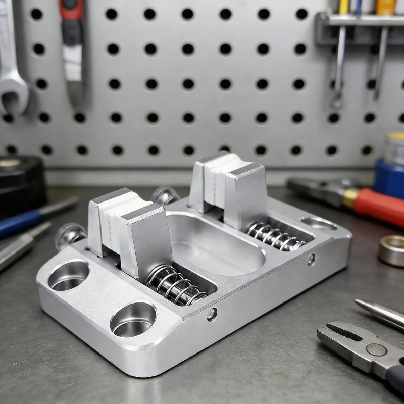 Heavy Duty Aluminum Welding Clamp With Jaw For Circuit Board Mounting Soldering Station Table Wire Welding Fixture Stand