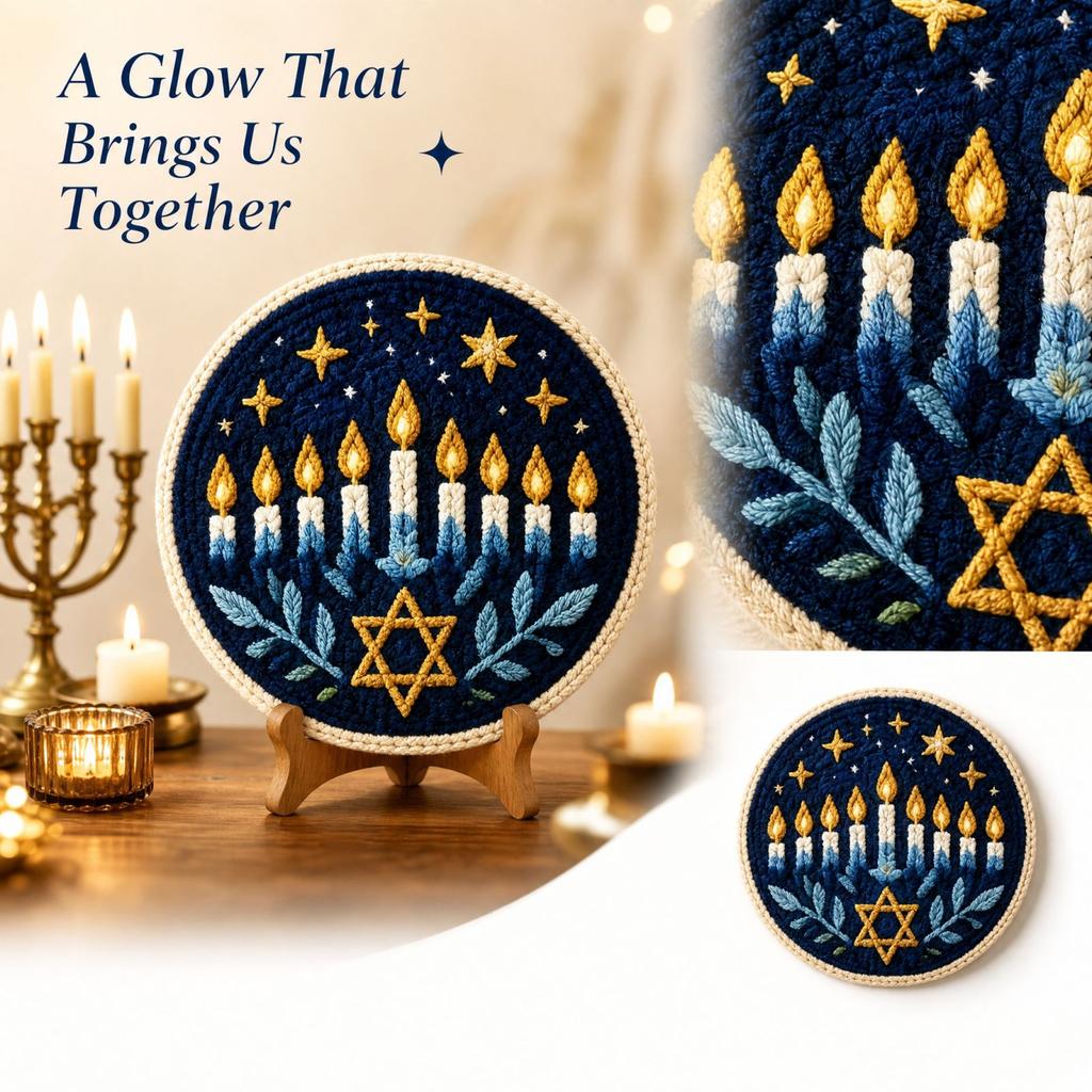 Lights Punch Needle Decorative Ornament Series