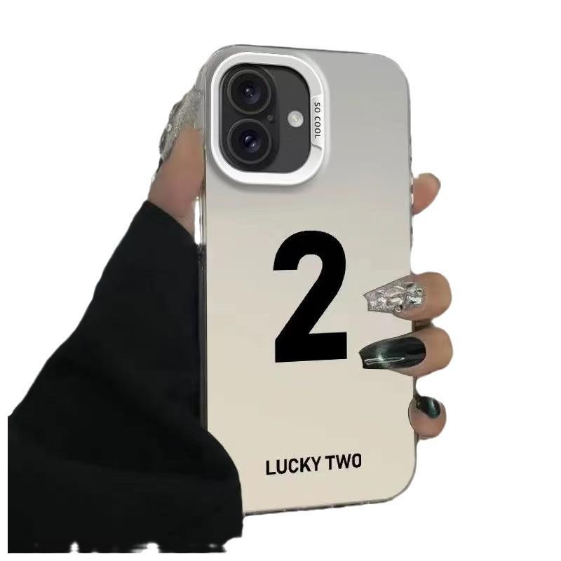 The new lucky number is suitable for iphone17 mobile phone case Apple 15promax/14 anti-drop 13pro16 Europe and America
