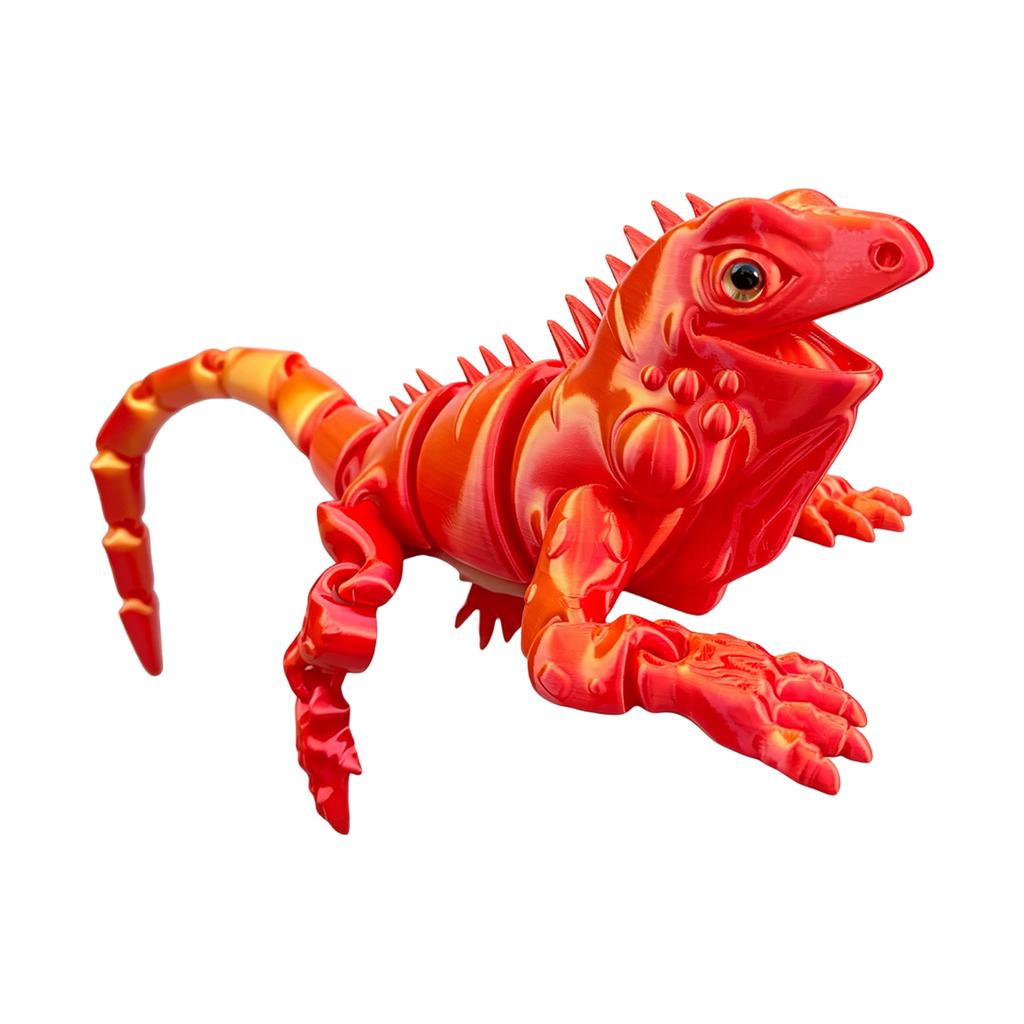3D Printed Lizard Figurine Realistic Design Detailed Texture Collectible Model for Display and Decoration Home Office Desk Accessory