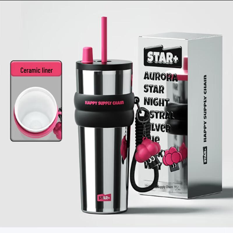 Aurora Starry Night Insulated Straw Tumbler