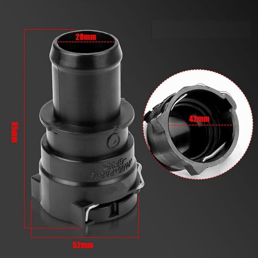 GXARTS Radiator Hose Quick Connector Radiator Coolant Hose Pipe Flange 19503-RNB-A01 19503-RNB Compatible With Honda Civic 2006-2009 2010 2011 2012