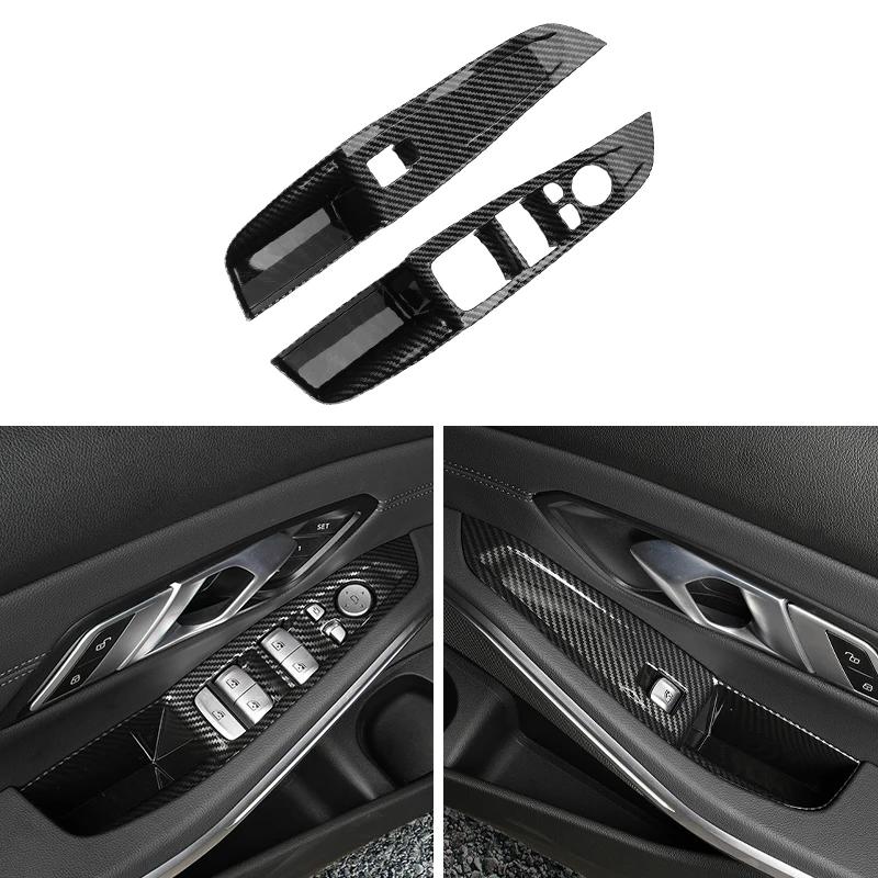 BAAU1 2025 Hot For BMW 3 Series G20 2020-2024 Car Front Door Armrest Window Switch Panel Trim Protect Accessories Auto Inner Door Hand