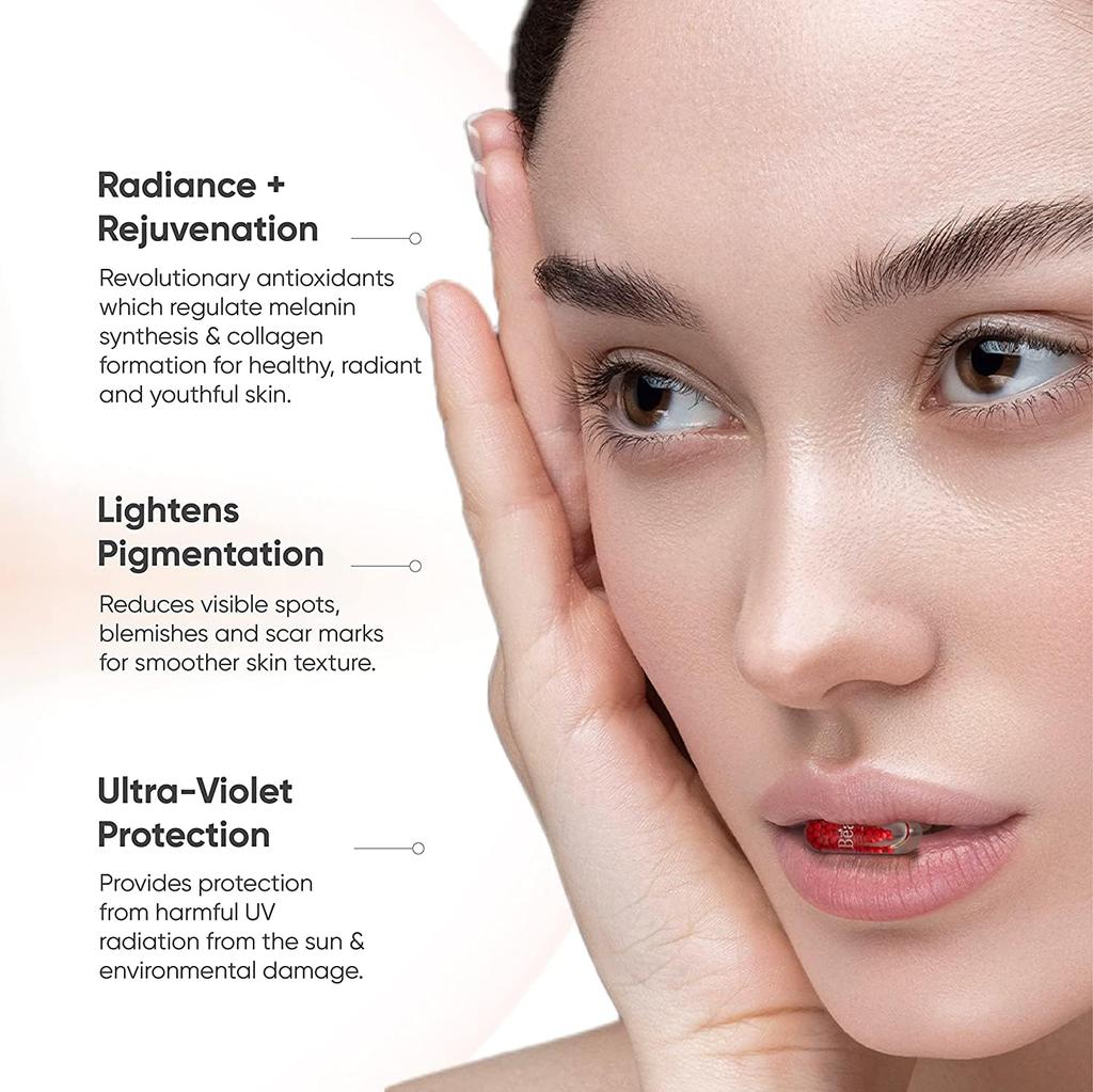 Beautywise Glutathione with NAC - 500mg I Dual Action Skin Brilliance| For Skin Brightening and Glow, 60 Veg Capsules (Pack of 1)
