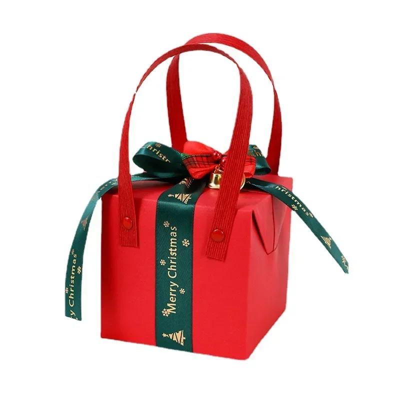 New Christmas New Gift Box Portable Christmas Eve Holiday Gift Paper Box Holiday Companion Christmas Apple Packaging Box