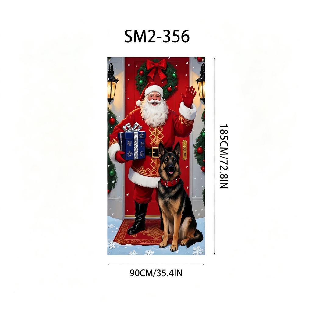 Santa Claus Christmas Hanging Cloth Background Decoration
