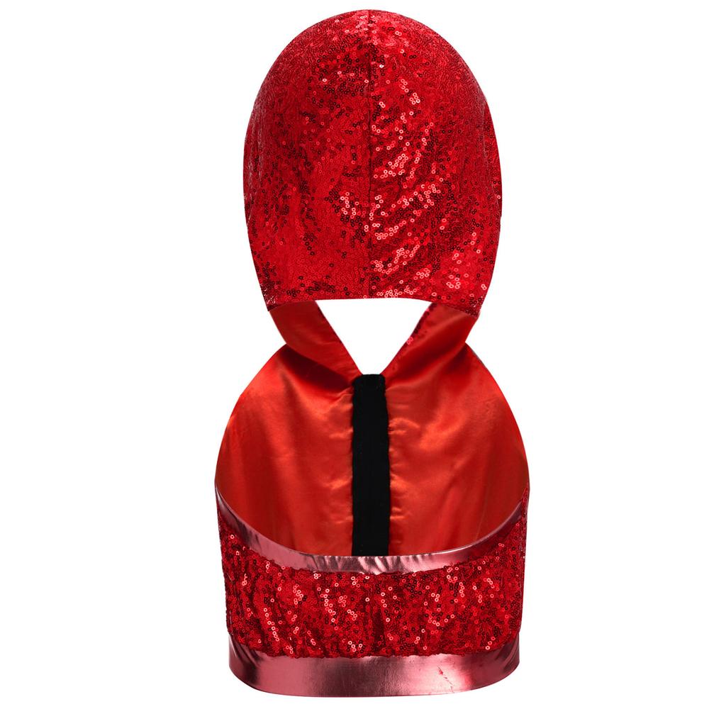 Sparkling Sequins Hip-Hop Jazz Top: Sleeveless Backless Hooded Crop Top with Front Zipper for Stage Dance Costume