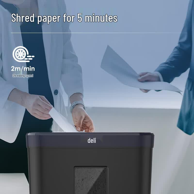 Deli Desktop Paper Shredder CN Plug (adapter Included)