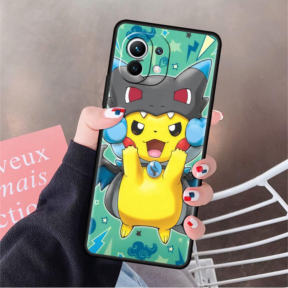 Lustige Pokemon Pikachu Weiche Silikon Fall Für Xiaomi Mi 11 Lite 5G NE 11T Pro 12S Ultra 12 Hinweis 10 10T 9T Telefon Abdeckung TPU Funda