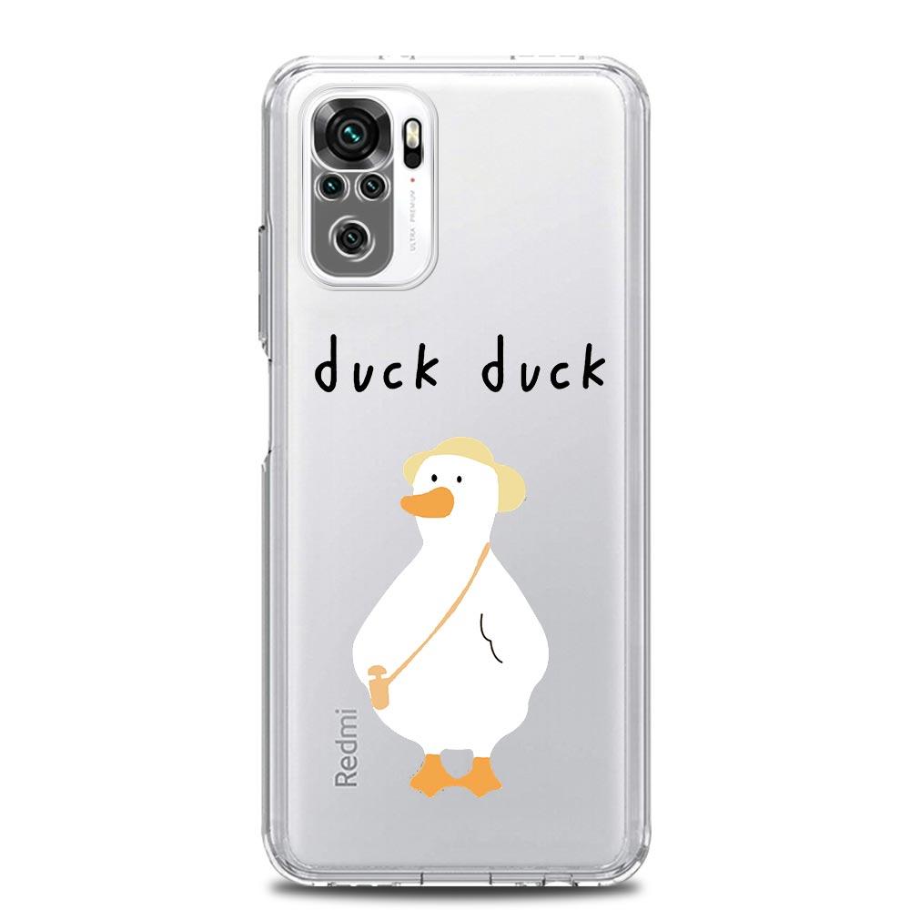 Custodia per Telefono Trasparente Gioco Paperella Carina Cartone Animato Per Xiaomi Redmi Note 12 10C 10 11 9 8 Pro Plus 9S 7 8T 9T 9A 8A 9C K50 K40 Cover