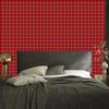 Red and Burgundy Checkered Wallpaper for Living Room and Bedroom 50x1000