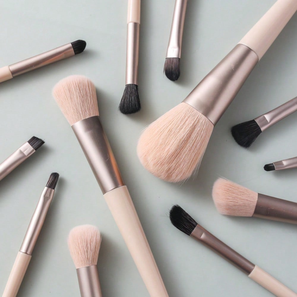 12 Morandi, Makeup Brush Set Loose Powder Eyeshadow Blush Concealer Grooming Brush Beauty Tool
