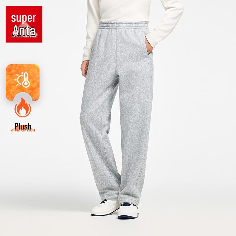 Anta Men s Fleece-Lined Loose Fit Casual Sweatpants 152548306U L