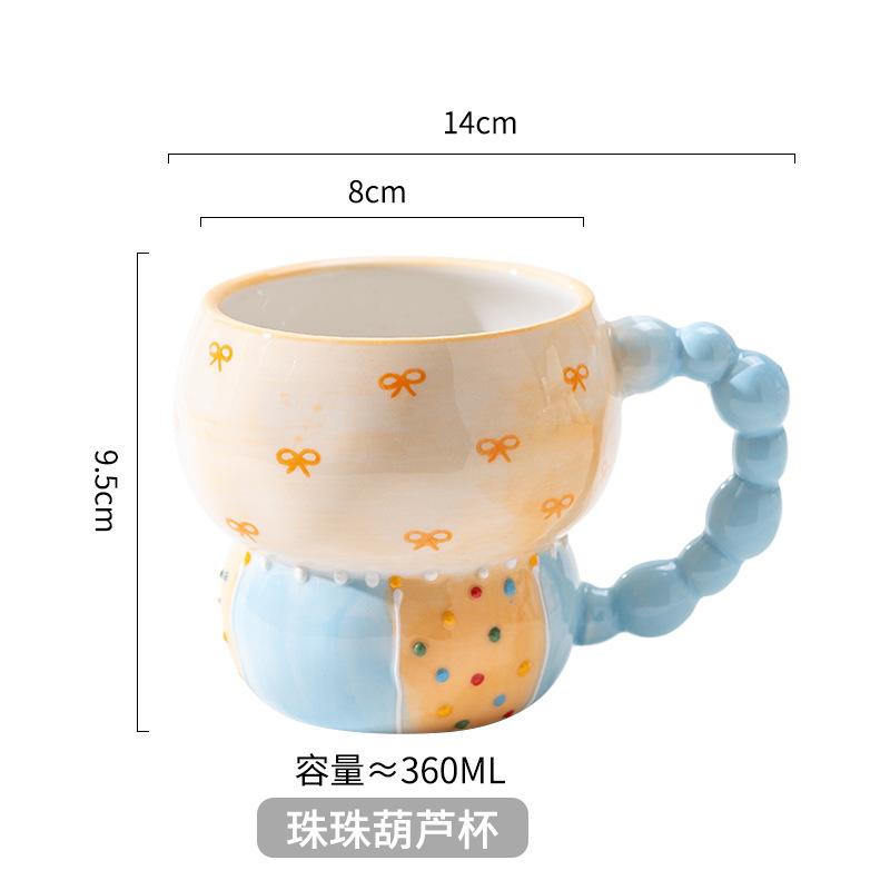 Creative Ceramic Color Coffee Cup Household Kitchen Milk Coffee Tea Fruit Juice Oat Water Cup Accessory Drinkware Gift 2025 New
