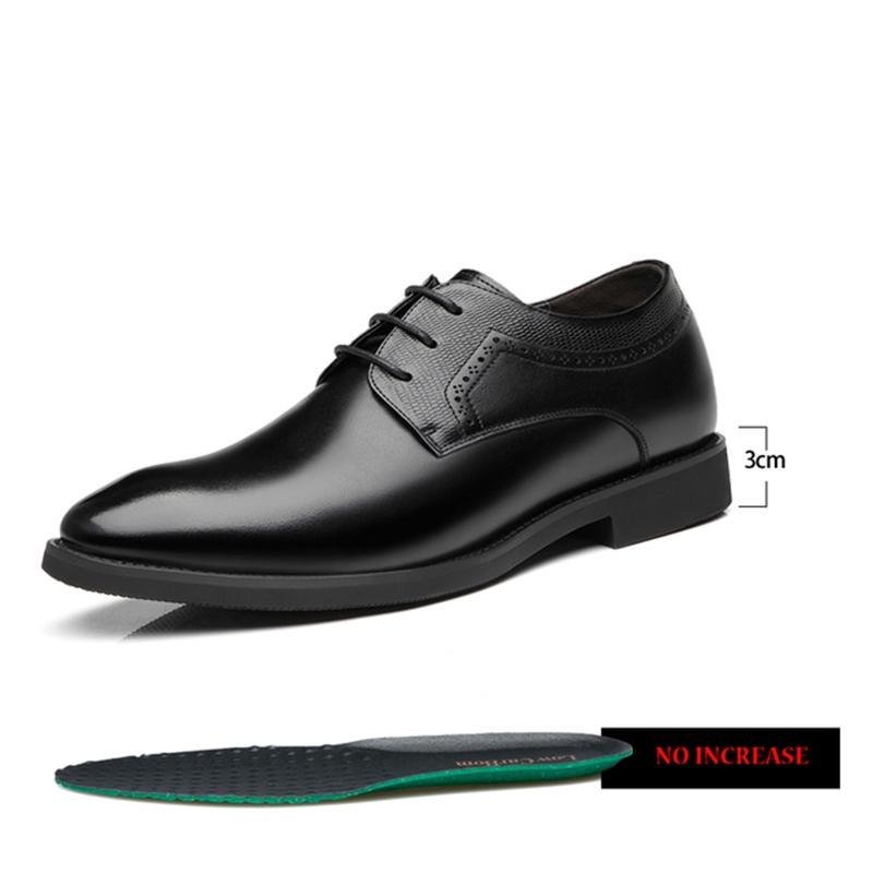 

Мужские деловые туфли-лодочки из кожи 3/6/8 см, мужские формальные туфли, зимние/весенние деловые мужские оксфорды, универсальные свадебные туфли 38