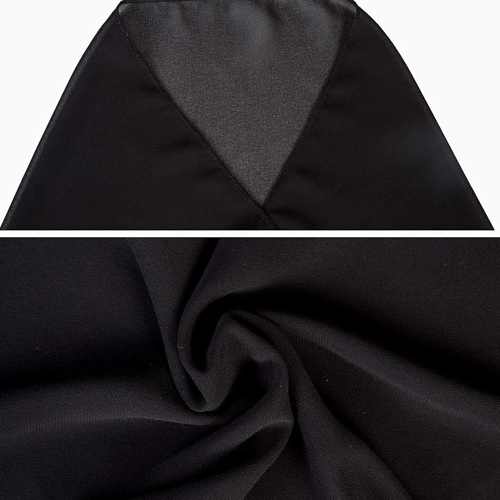 2Pcs Beach Sarongs Sunscreen Polyester Fiber Soft Beach Cover Up Skirt Bikini Wrap Black White