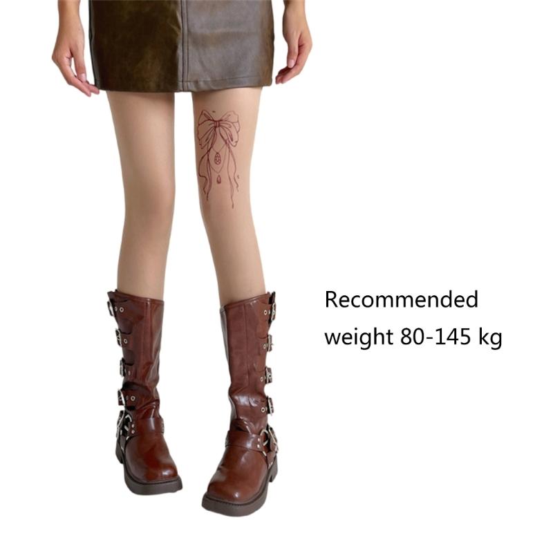 Women's Patterned Tights,High Waist Pantyhose,Vintage JK Uniform Pantyhose Control Top Stockings Pantyhose