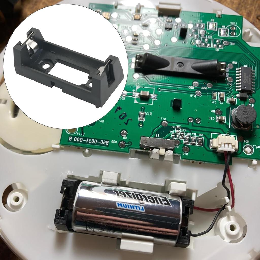 6PCS CR123A Battery Pack CR123A Li Ion Battery Holder Case Clip Single 3V Battery Pack for Electronic PCB Communication Module Electronic Toy