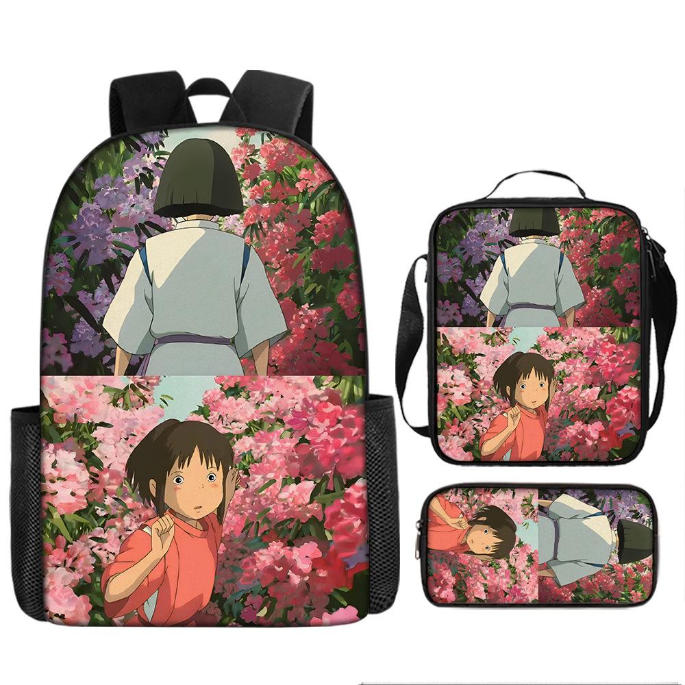 Elementary and Secondary School Students Spirited Away School Bag Hayao Miyazaki Children's Fashion Backpack Waterproof Large Capacity Backpack