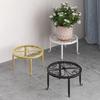 Metal Flower Pot Stand Heavy Duty Indoor Outdoor Planter Pot Holder Round Potted Plants Stand Riser Low Stool Display Shelf