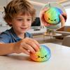Colorful Stress Ball Steamed Bun Squeeze Toy Cute Slow Rising Fidget for Pressure Relief Soft Non-Sticky Decompression Gadget Kids Adults