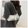 Chic Faux Leather Underarm Bag for Women Trendy Single Shoulder Crossbody Purse Fashionable French Style Daily Handbag CLE